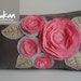 Sukan / Pink Flowers Pillow Cover - 12x20 inch