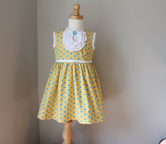 Girls Dress in Yellow Sizes 12-18m 2t 3t 4t 5t