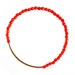 Orange Bracelet - Gold Bar Bracelet