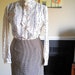 SALE SALE Vintage Ruffled Mutlicolored Blouse