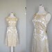 1950s Dress / Golden Vintage Dress / Gold Brocade Dress / 1950s Brocade Dress / Small Vintage Dress