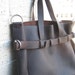 reserved Hand stitched leather tote bag strap