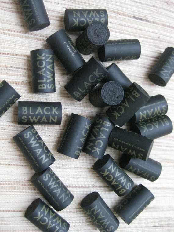 Wine Corks black upcycled synthetic wine corks