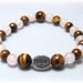 Stretch Bracelet - Gemstone Bracelet - Tigers Eye, Rose Quartz, Bead Bracelet, Gemstone Jewelry