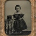 RESERVED // Civil War Era Cased Photo / Little Drummer Boy in DRESS with Toy Drum / Mourning Union Case