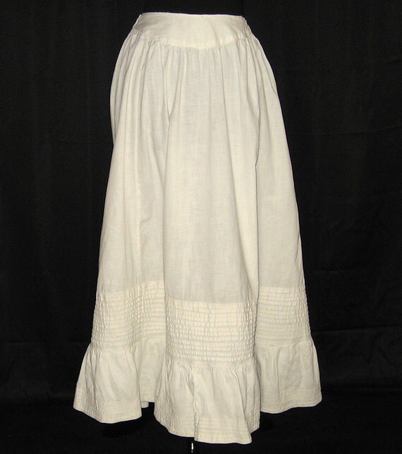 20% SALE Victorian/Edwardian Cotton Skirt or Petticoat