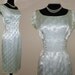 SALE - 50s-60s Wiggle Dress - Pale Seafoam Satin - Cocktail/Party Dress - Small