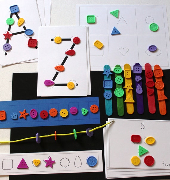 Items similar to Learning with Buttons Kit on Etsy