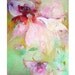 Reserved for Summer TWO ORCHIDS4 Original Painting on canvas 13x11