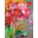 GERANIUM Original Abstract Painting on Stretched Canvas