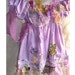 Cotton Lavender Tunic DROOPING SLEEVES Lilak Purple Green Pink Apicot Hippie Boho Rustic Folk