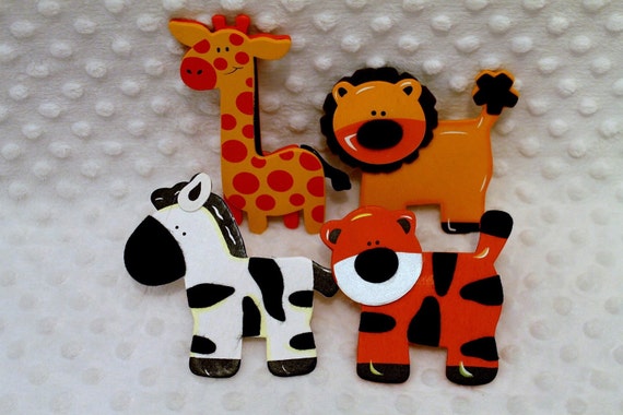 Decorative Outlet Socket Covers Jungle Zoo by Diannasdiapercakes