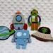 Decorative Outlet Socket Covers Robots and Spaceships Set Baby and Kids Room Decorations