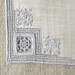 VINTAGE WEDDING HANKIE, Bridal Pale Blue on White Embroidery, Drawn Work, Maderia, Exquisite, Excellent Condition