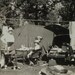Vintage Camping Photo - Car Tent Women Man