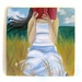 Summer Painting Reading Art Book Country Field Original Artwork