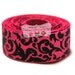 10 yards 7/8 inch Pink and Black Damask Ribbon