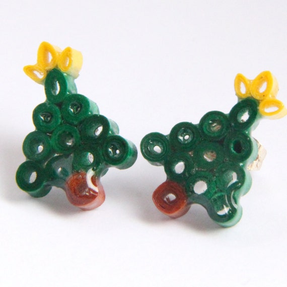items similar to save 50 christmas tree earrings small items similar to save 50 christmas tree earrings small