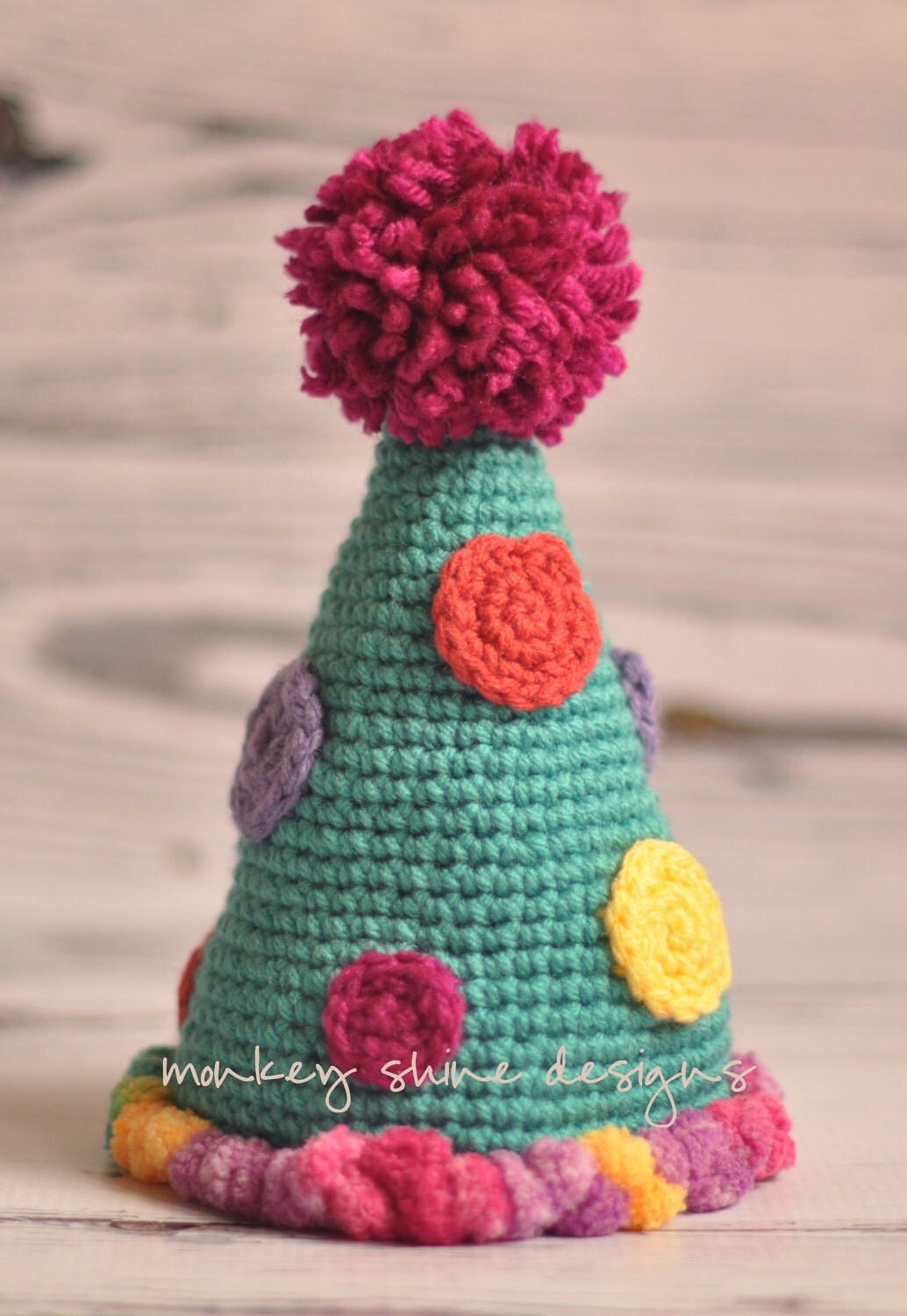 Birthday Hat PDF Crochet Pattern