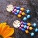 SALE Colorful Hippie Earrings, Chandelier Earrings, Cute Earrings, Turquoise Earrings, Colorful Jewelry