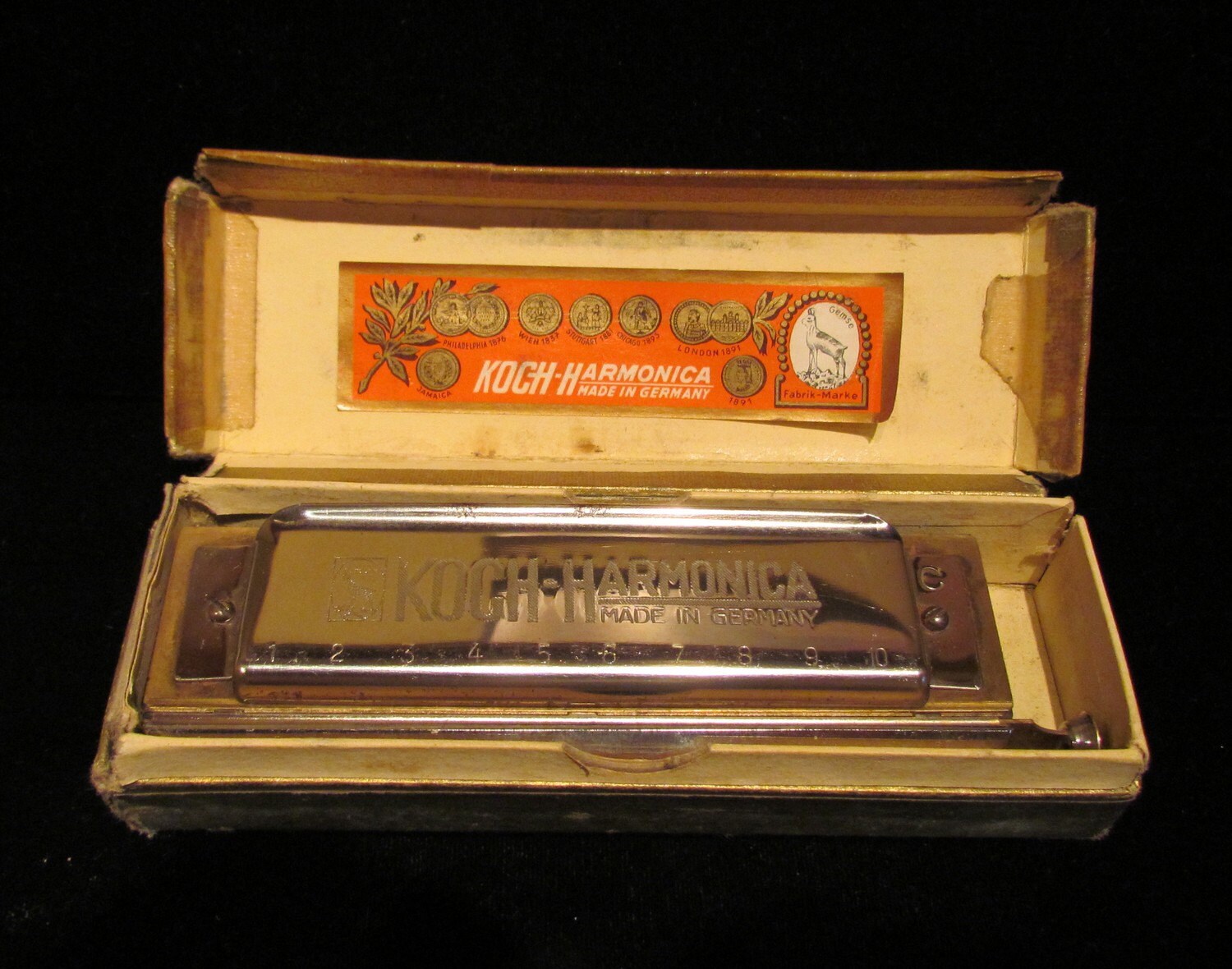 Vintage Harmonica Chromatica Koch Harmonica German SALE