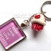 Keep Calm & Love Cupcakes Keyring