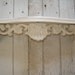 Vintage Ornate Shelf Painted Heirloom White and lightly distressed