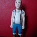 Bald hardcore beer belly punk action figure brooch pin