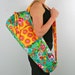 FREE SHIPPING- Yoga Mat Bag in Bright Tropical with a Zipper Pocket
