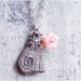 ON SALE 20% OFF Pendant "Cheshire cat" - Alice in Wonderland - silver plated - ready to ship