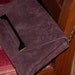 ON SALE Vintage Brown SUEDE and Gold Purse