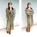 Rainy Day Pinup - Vintage 80s Leopard Print Raincoat with Black Corduroy Collar - Nagel Jungle Lady