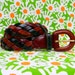 Vintage Woven Belt - Boho Baby - Vintage 90s THE LIMITED Genuine Leather Woven Braided belt in brown/hunter green L Large