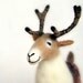 Gunnolf - Felt Reindeer. Art Puppet, Marionette, Stuffed Animal, Felted Toy. MADE TO ORDER