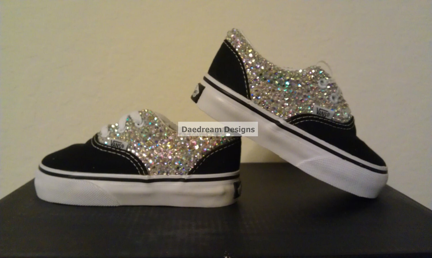 Custom Bling Vans Toddler by DaedreamDesigns on Etsy