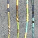 4 Hippie Hair Wraps, Greens, Blues, Yarn Falls, Braid & Dreadlock Accessories, Atebas, Dread Falls