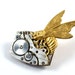 Steampunk Brooch, Bee Brooch, Vintage watch movement
