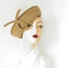 vintage 1960s hat, pamela style, felt, brimmed