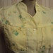 Handsewn light, airy vintage inspired yellow blouse