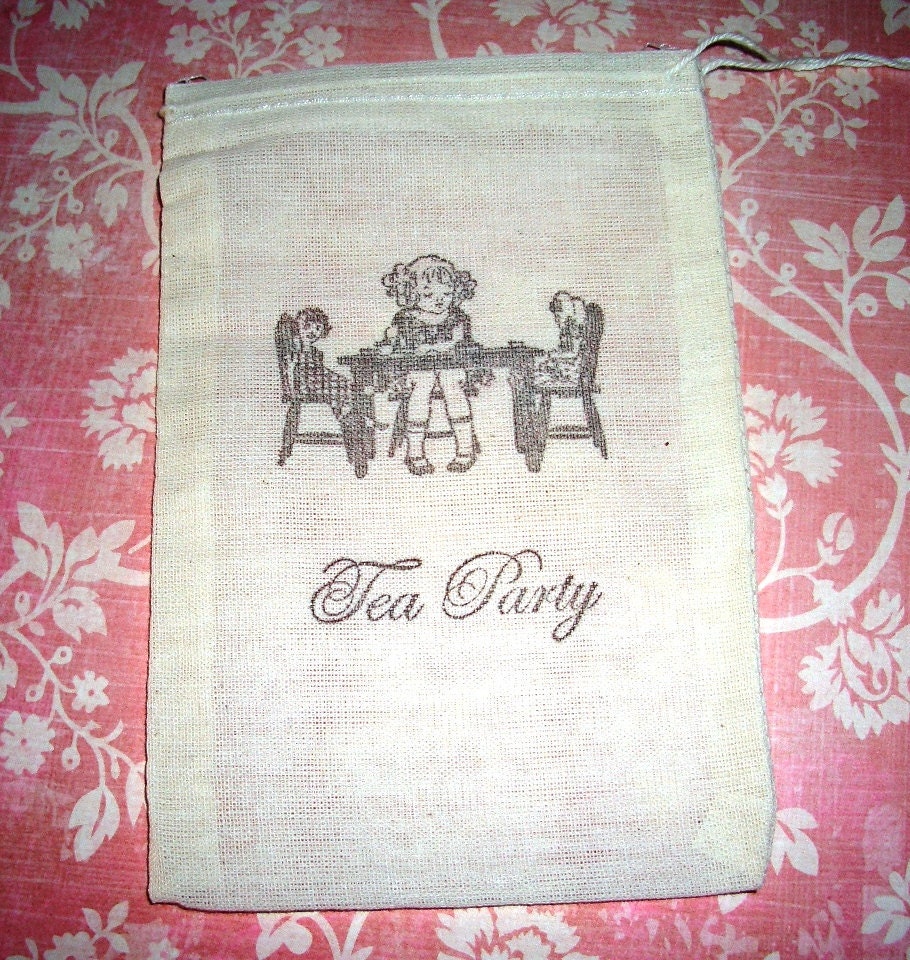 Tea Party Gift Bags Party Favor Bags Goody Bags Set
