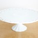 Large Vintage Milk Glass Cake Stand
