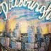 Vintage Pittsburgh City Skyline Rhinestone Jacket