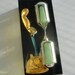 Retro Telephone Timer with Green Sand and Gold Phone