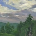 Scenic Landscape -Summer Sky, Late Afternoon- original oil berkshires landscape painting 8x10