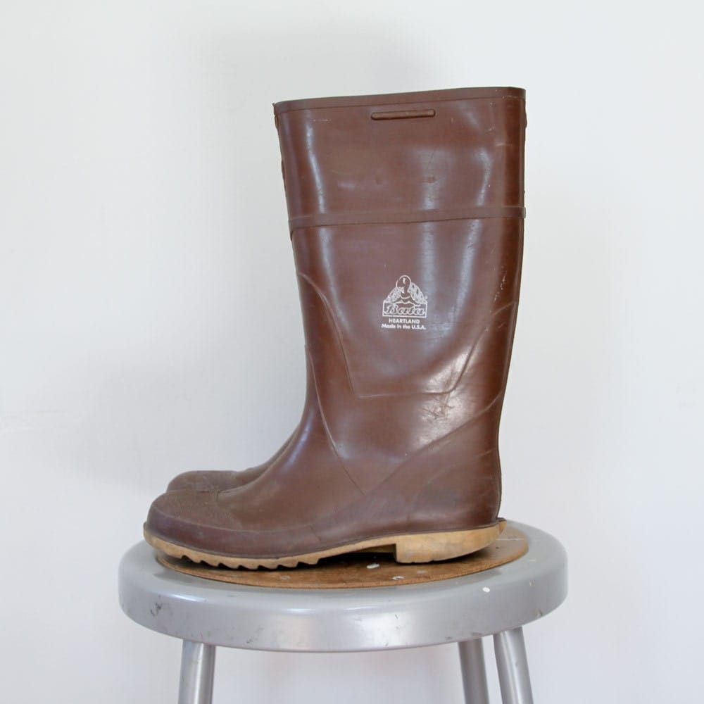 herringbone rain boots