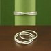 Serendipity Ring, One Infinity Ring and One Stacking Ring, Argentium Sterling Silver, Made to Order
