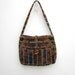 Boho Shoulder Bag - Casual Purse - Tapestry Handbag - Hippie Chic Bag - 1970s - Blue Brown Earthtones