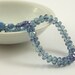 Pretty mystic blue quartz faceted rondelle beads 7.5-8mm set of 6
