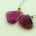 RESERVED For Liz...........Awsome pink tourmaline slice briolette beads 12-13mm