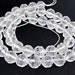 Natural Clear Crystal Quartz 10mm Flower Round Beads Gemstsone Strand